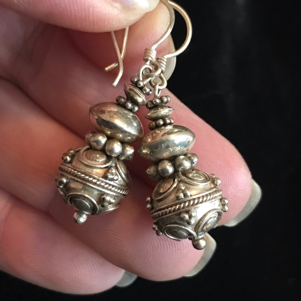 925 Sterling Silver Earrings Total Weight= 11 grams